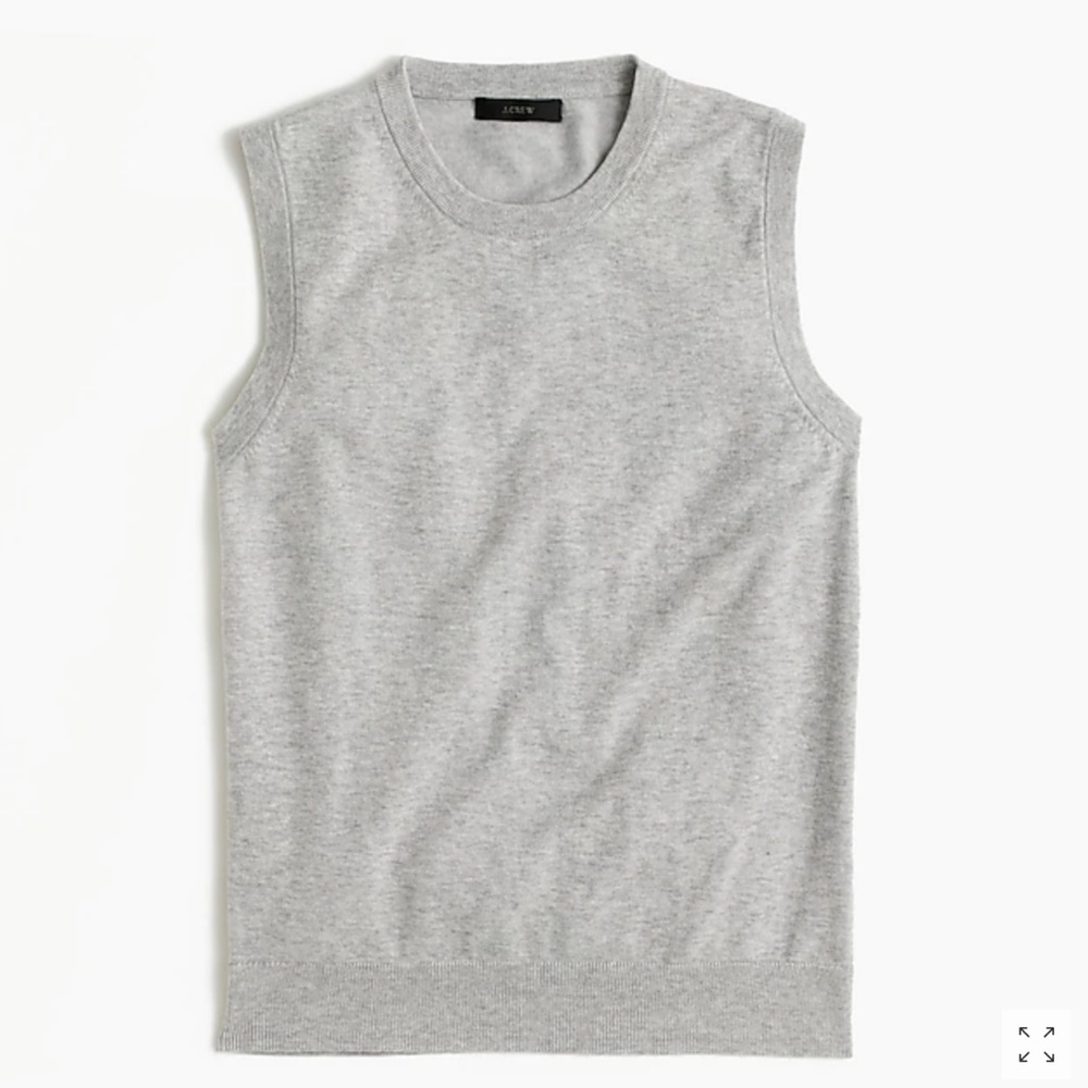 J.Crew Cotton Jackie shell in ash grey S